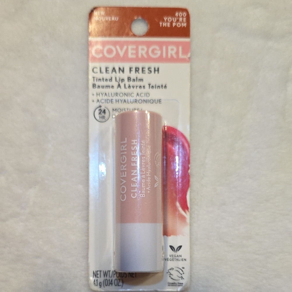 COVERGIRL New Clean Fresh Tinted  Lip Balm - 400 You're The Pom